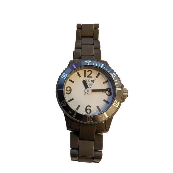 Invicta Angel Lady Swiss Quartz 30 M Water Resistant Model 1213 Dark Gray Watch - Picture 8 of 12